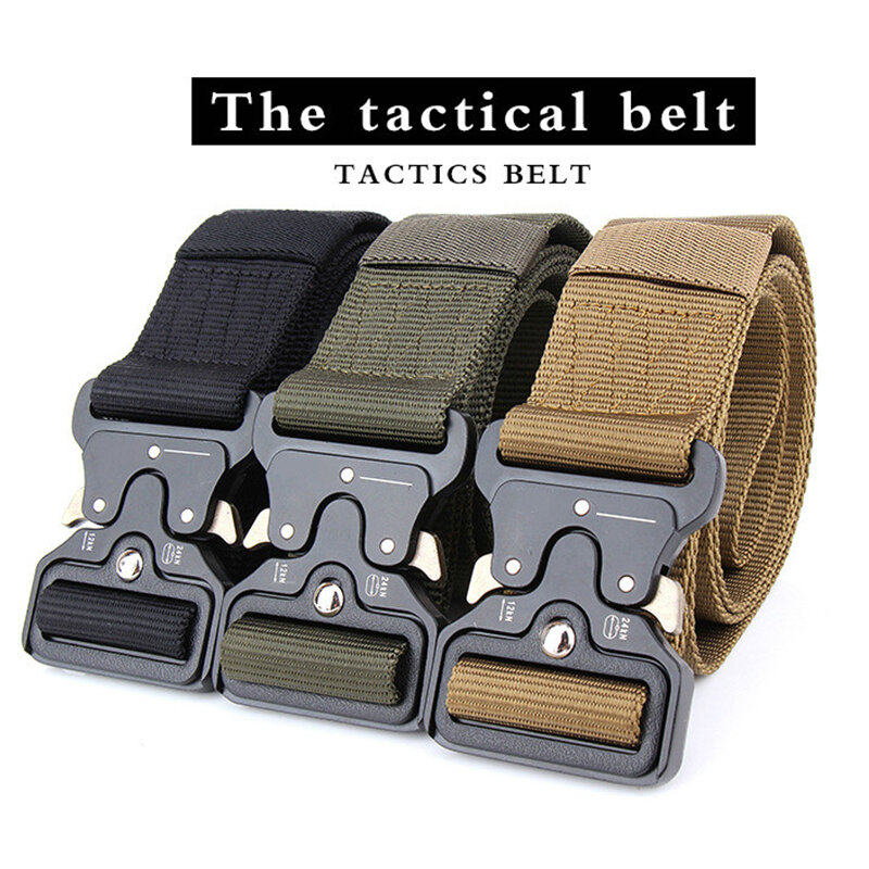 cinturón militar resistente para hombre  cinturón táctico de combate 