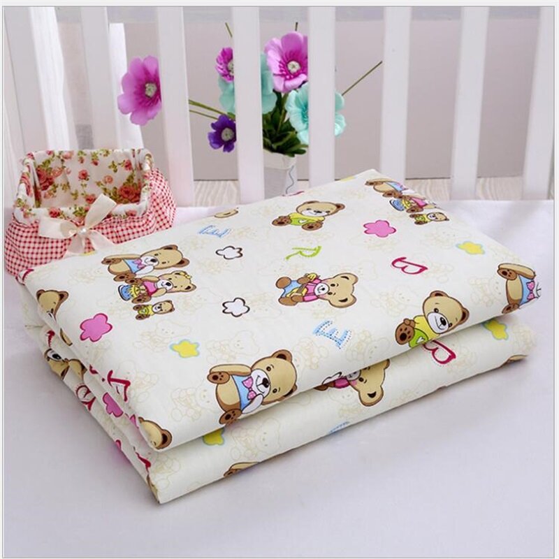 Couche en tissu réutilisable pour bébé 80x120cm, tapis à langer en coton pour nouveau-né, imperméable, lavable, tapis de jeu, drap de matelas