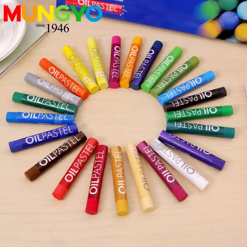 MUNGYO Oil Pastel for Artists Set 24, 36, 48 Assorted Colors