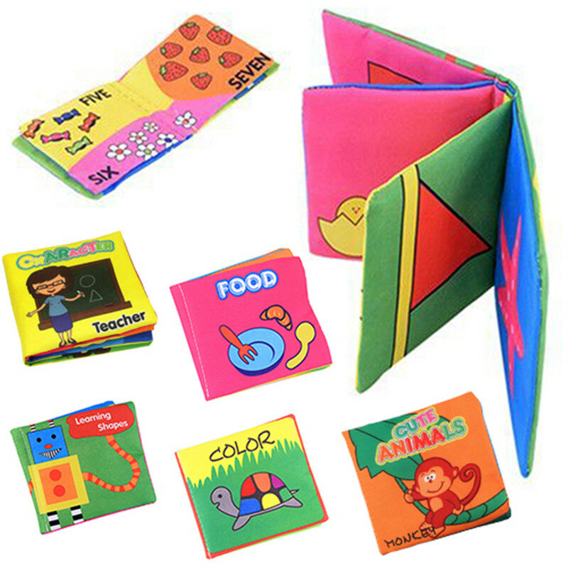 Di modo Infantile Del Bambino Dei Bambini I Bambini Lo Sviluppo Dell'intelligenza Cloth Libro Cognize Libro Giocattoli Precoce Educativo giocattolo regalo per babys