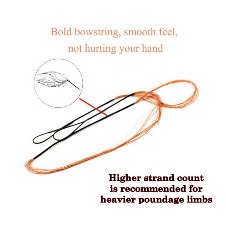 Length 130cm Longbow Hunting Various Archery Bowstring Bow String For Recurve Bow  Outdoor Camping Accessories