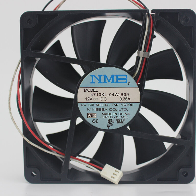 Original 4710KL-04W-B39 12025 12CM 0.36A 12V speed chassis cooling fan