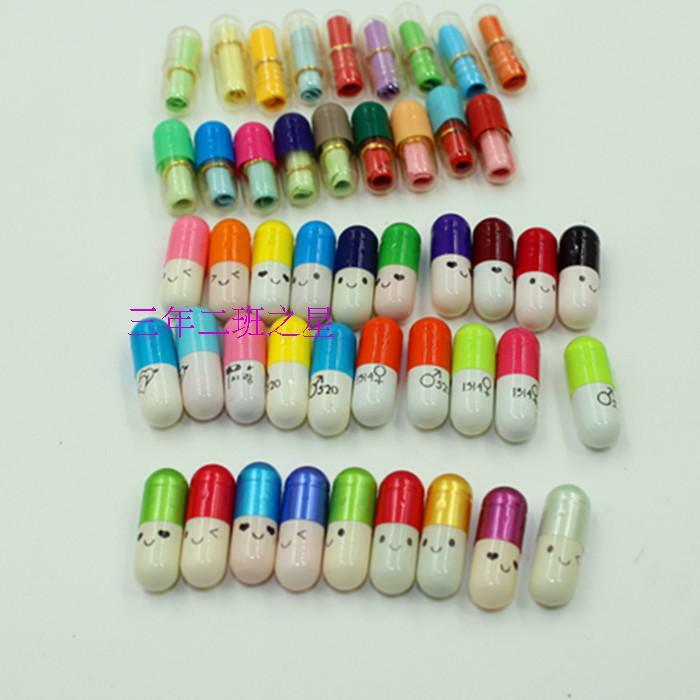 100pcs/lot Wishing small paper roll bottle decoration color paper mini letter paper love pill capsules school office supplies