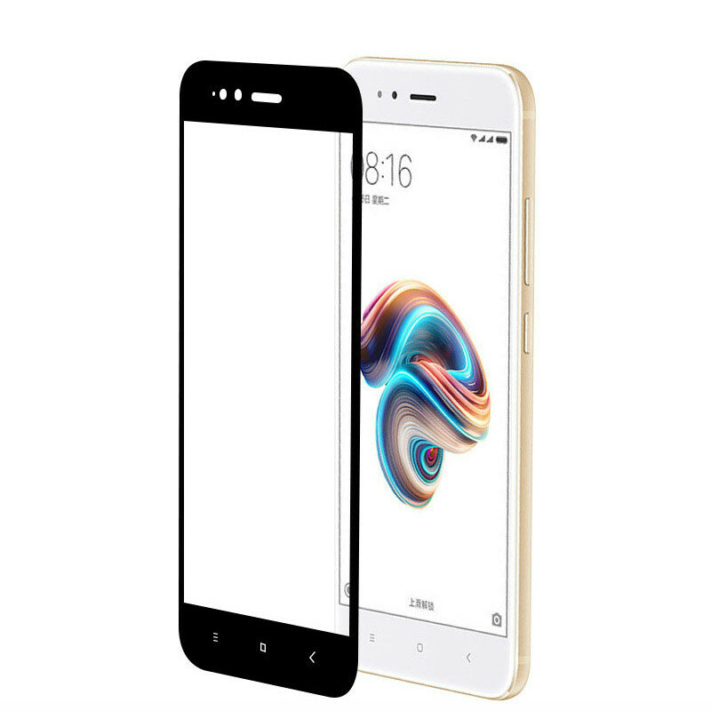 Twarda krawędź telefon komórkowy szkło ochronne dla Xiaomi Mi A1 folia ochronna dla Xiaomi Mi 5x szkło hartowane 3D 9H twardość pełna