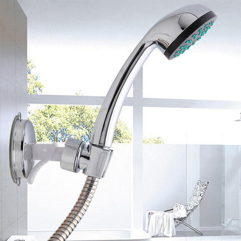 Rak Shower Kepala Dapat Disesuaikan untuk Kamar Mandi Rak Bracket Suction Cup Shower Holder Dinding Mount Shower Holder Kamar Mandi Suction Bracke