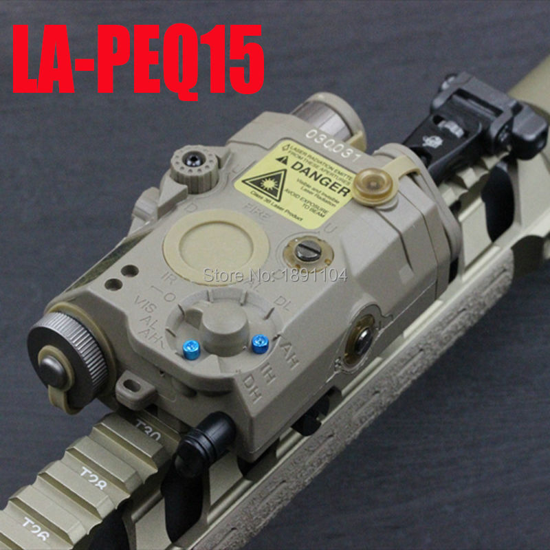 Elemento LA-PEQ 15 LED luce con Laser rosso e IR adatto per Airsoft tattico militare Standard(EX 276)