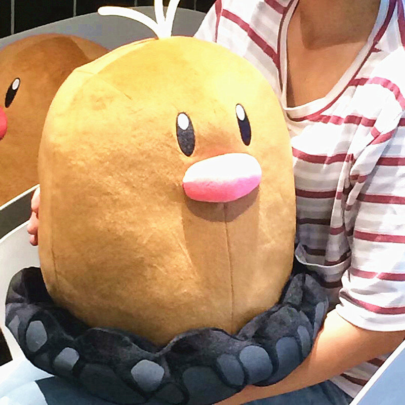 Pokemon original anime jogos novo 40cm diglett brinquedo de pelúcia brinquedos recheados um presente de aniversário para crianças.