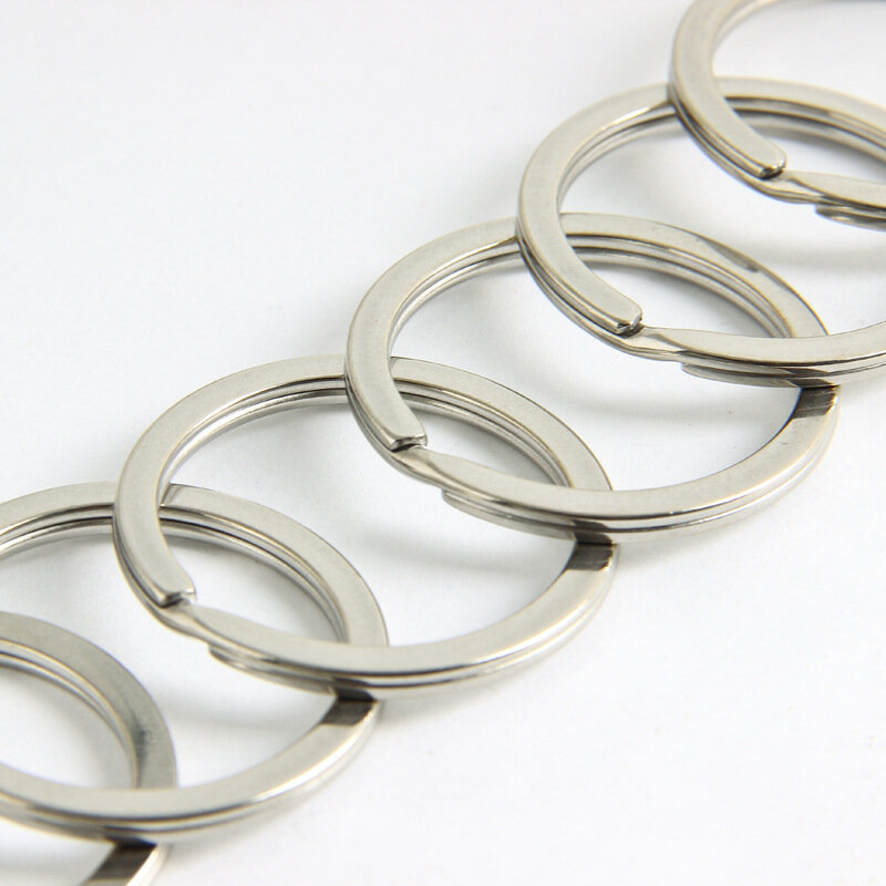 2018 nuevo llavero con anillo dividido 30mm llavero de buena calidad para fabricación de llaveros Sleutelhanger Diy Accesorios