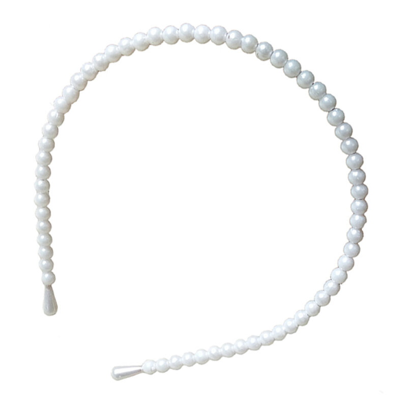 Diadema con cuentas de perlas falsas para mujer, bandana bonita y moderna para niña, diademas para fiesta de boda, accesorios para la cabeza