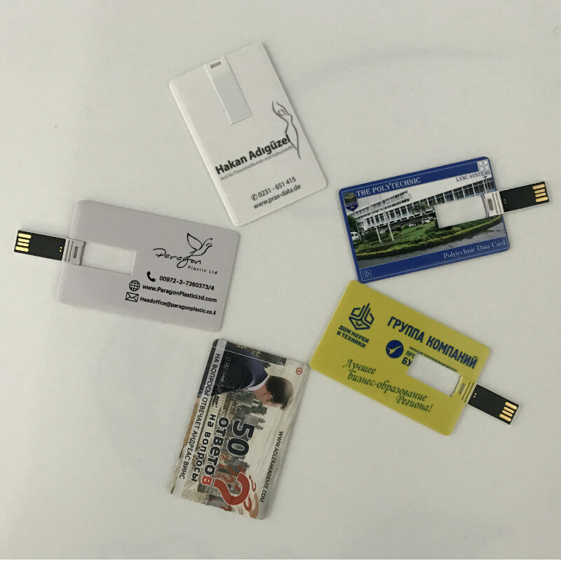 Unidad flash usb con logotipo personalizado, de 4gb tarjeta de crédito, tarjeta promocional, de 1gb a 16gb