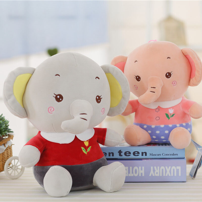Oprogramowanie lalki piękne pluszowe zabawki w kształcie słonia lalki dla dzieci prezent urodzinowy dla dziewczynek