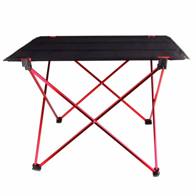 Hot Sale Portable Lipat Lipat Meja Meja Camping Piknik Di Luar Ruangan 6061 Aluminium Alloy Ultra Ringan Lipat Meja