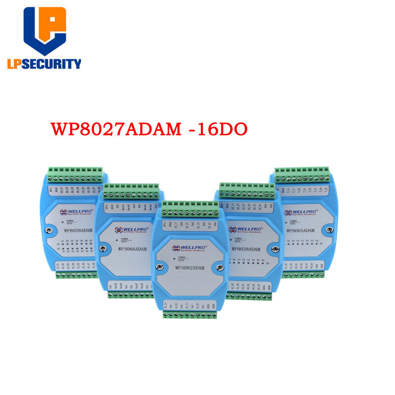 16-канальный изолированный цифровой выходной коммутационный модуль 16DO RS485 MODBUS WP8027ADAM