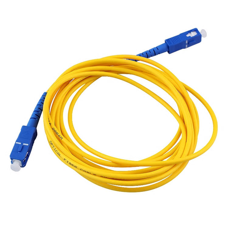 10 medidores SC-SC sm sx 3mm 20m 9/125um sc/cabo de ligação em ponte da fibra ótica do cabo de remendo da fibra ótica do pc