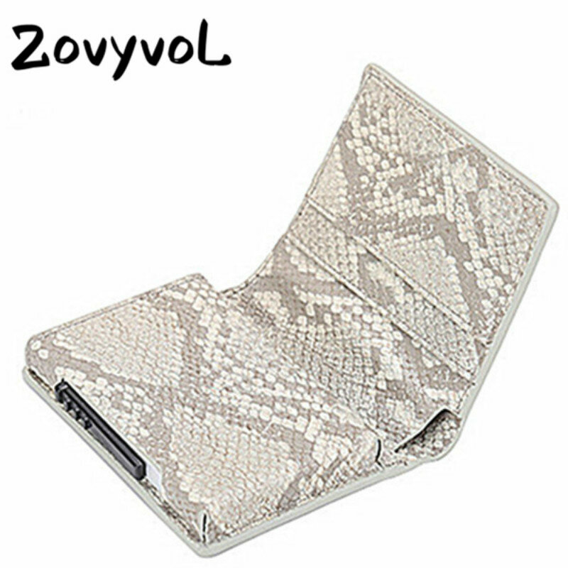 ZOVYVOL-billeteras con Protector RFID para hombre, billetera delgada con portatarjetas de crédito, monedero de Metal de aluminio, 2021
