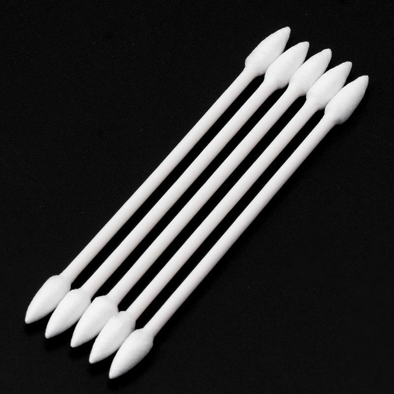 25pcs Cotton Disposable Stick Cleaning Tool for AirPods Earphone Smart Phone Tablet Charge Port USB Port