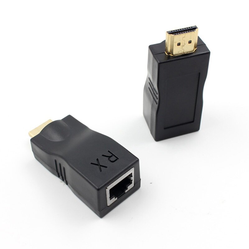 Przedłużacz 4K 3D HDMI 1.4 30M do RJ45 przez Cat 5e/6 sieciowy Adapter sieci Ethernet