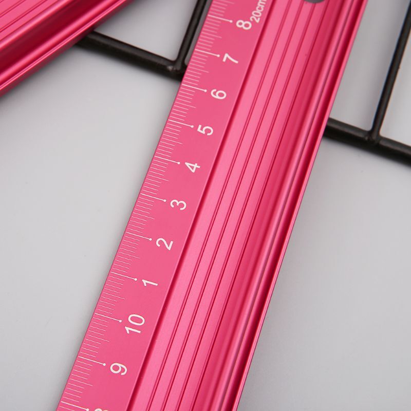 Professional Aluminum Alloy Straight Ruler Protective Scale Measuring Engineers Drawing Tool 20/30/45cm