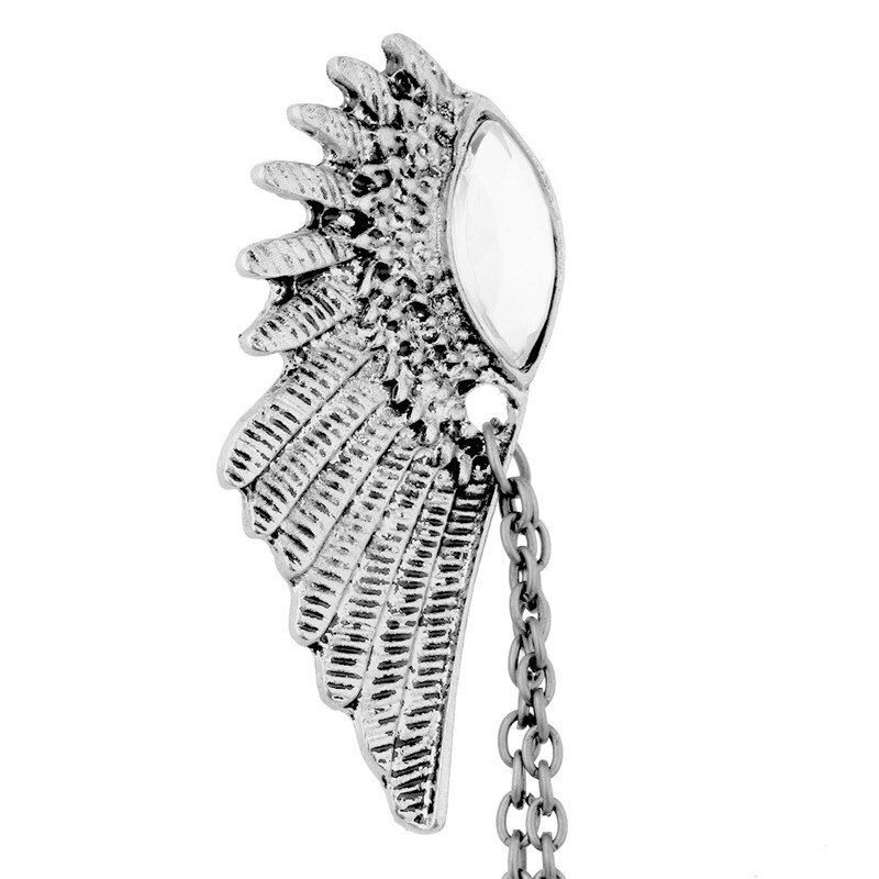 Mens Fashion Wedding Boutonnieres Angle Wings Collar Pin Brooch Sweater Shawl Clips Cardigan Collar Clip Holder Decoration