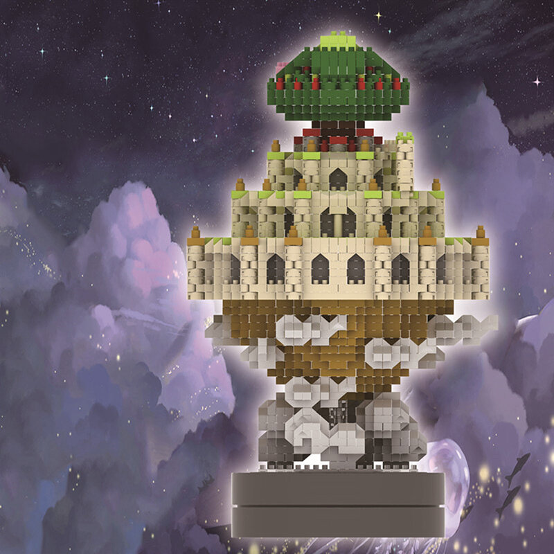 مدينة السماء قلعة الأميرة لعبة كتل صغيرة 3000 قطعة نموذج قلعة مضحك بنة الطوب DIY بها بنفسك التعليمية هدية عيد ميلاد