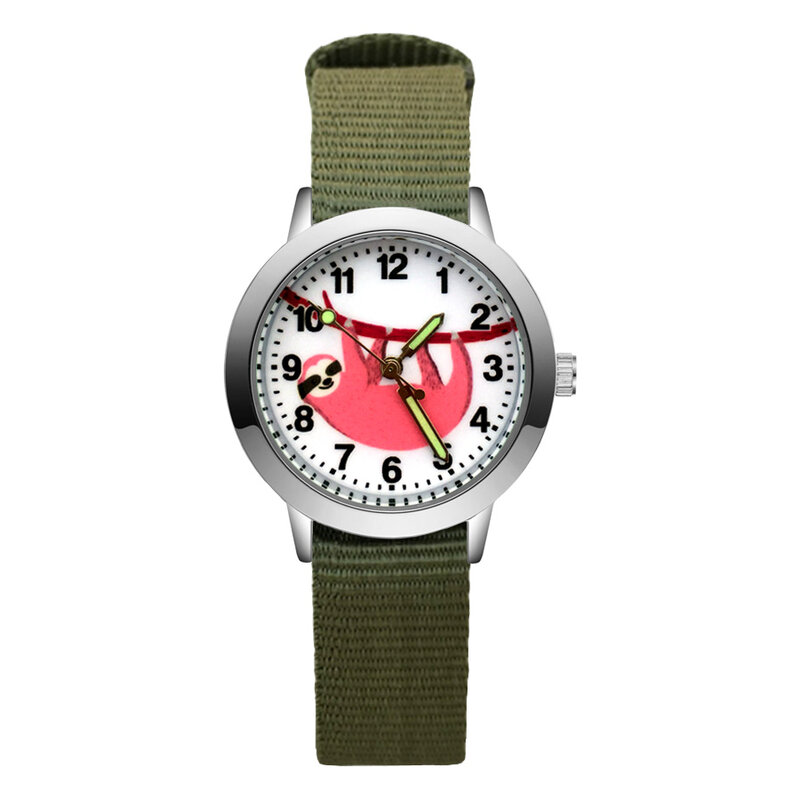 Reloj de pulsera con correa de nailon de cuarzo para niños, niños, niñas, niños, niños y niñas