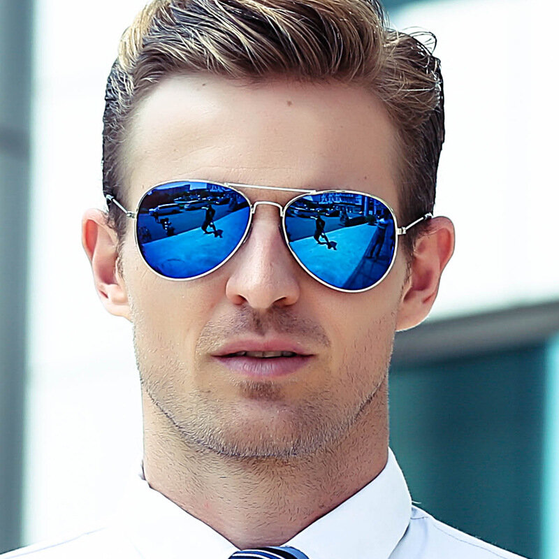 Sunglasses Men's Vintage Sunglasses Ms. Frame Glare Pilot Aviation Sunglasses 19 Color Driving Eye Glasses 2019 Hot Sale
