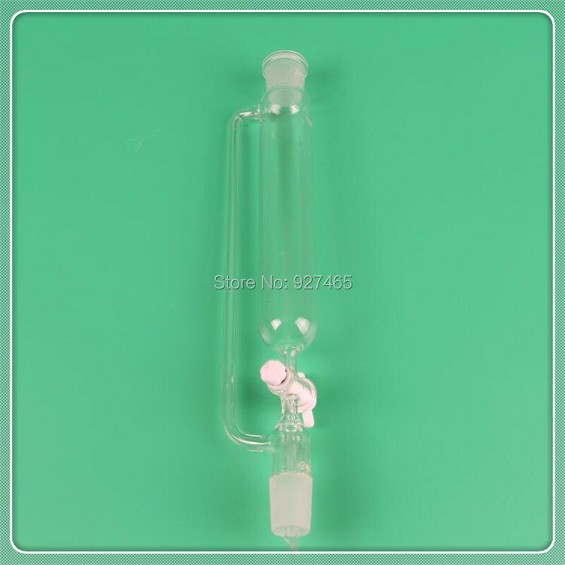 Entonnoir à pression constante 24/29 ml, joint 125, entonnoir séparé à pression constante avec robinet d'arrêt en PTFE