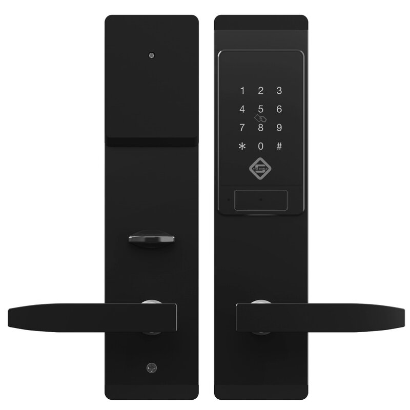 PINEWORLD bezpieczeństwa elektroniczny zamek do drzwi, APP WIFI inteligentny ekran dotykowy zamek, kod cyfrowy klawiatura Deadbolt dla domowy hotel apartament