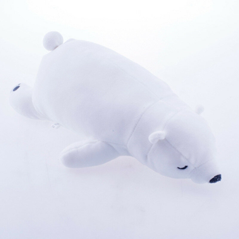 1 قطعة 40 سنتيمتر محاكاة القطبية الدب محشوة أفخم لعبة لينة أسفل القطن محشوة الحيوان النوم الوسائد لطيف هدايا للأطفال
