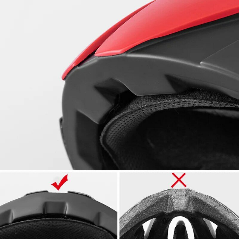 ROCKBROS Ultralight Bike Helmet Cycling EPS Integrally-molded Helmet Reflective Mtb Bicycle Safety Hat 57-62 CM For Men Women
