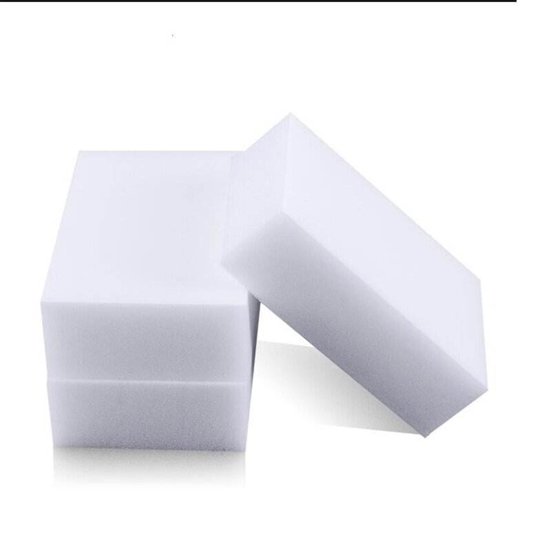 100 stks/partij 10*6*2cm Magic Sponge Cleaner Super Decontaminatie Gum Melamine Keuken Kantoor Badkamer Nano Reiniging tool