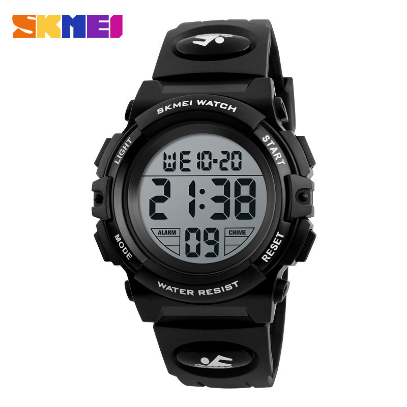 SKMEI-브랜드 어린이 시계, 남아 및 여아용 어린이 시계, LED 디지털 시계, 다기능 방수 손목 시계, 남성 앙팡