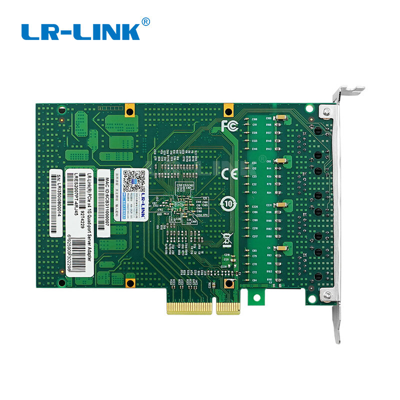 LR-LINK 2005pt gigabit ethernet quad-port indústria aplicação pci-e placa de rede adaptador de rede intel i350 nic