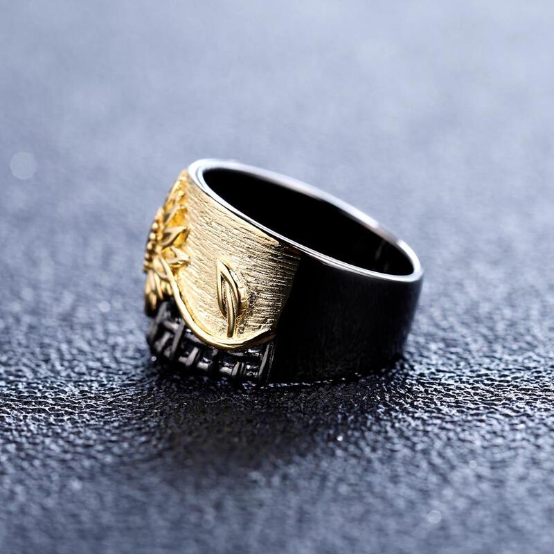 GEM'S BALLETT Natürliche Amethyst Edelsteine Ring 925 Sterling Silber Original Handgemachte Ast Blatt Ringe für Frauen Edlen Schmuck