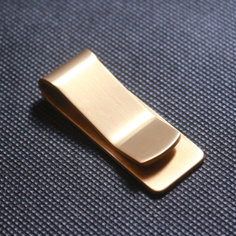 Kualitas Tinggi Stainless Steel Klip Uang Logam Fashion Sederhana Emas Perak Dolar Arus Clamp Pemegang Dompet untuk Pria