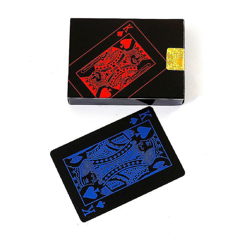 Qualidade à prova dwaterproof água pvc plástico jogar cartas conjunto 54 pces baralho poker clássico truques mágicos ferramenta