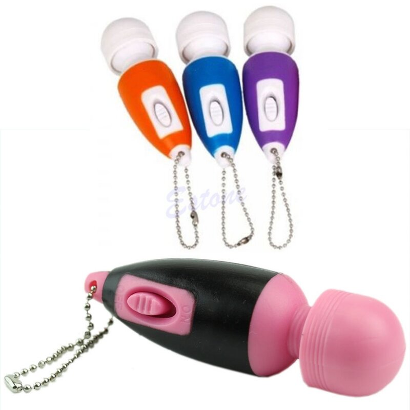 Mini piccolo massaggiatore personale femminile giocattoli del sesso massaggiatore testa del corpo collo portachiavi viaggio nuova vendita calda