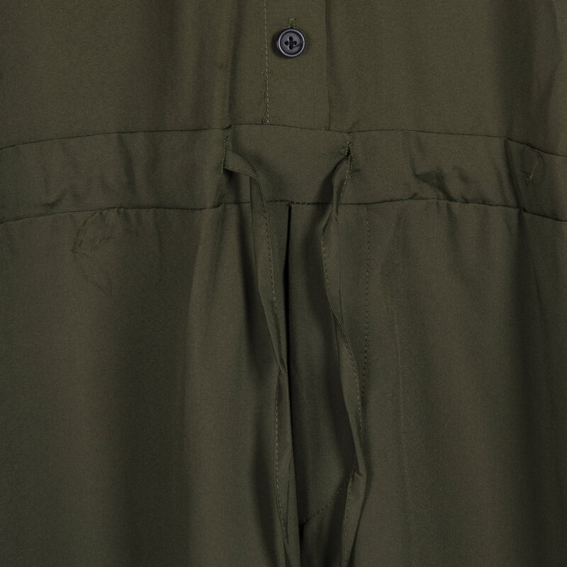 Macacão peça única para homens, macacão longo de manga comprida, casual da rua, com calças siamesas, cor sólida