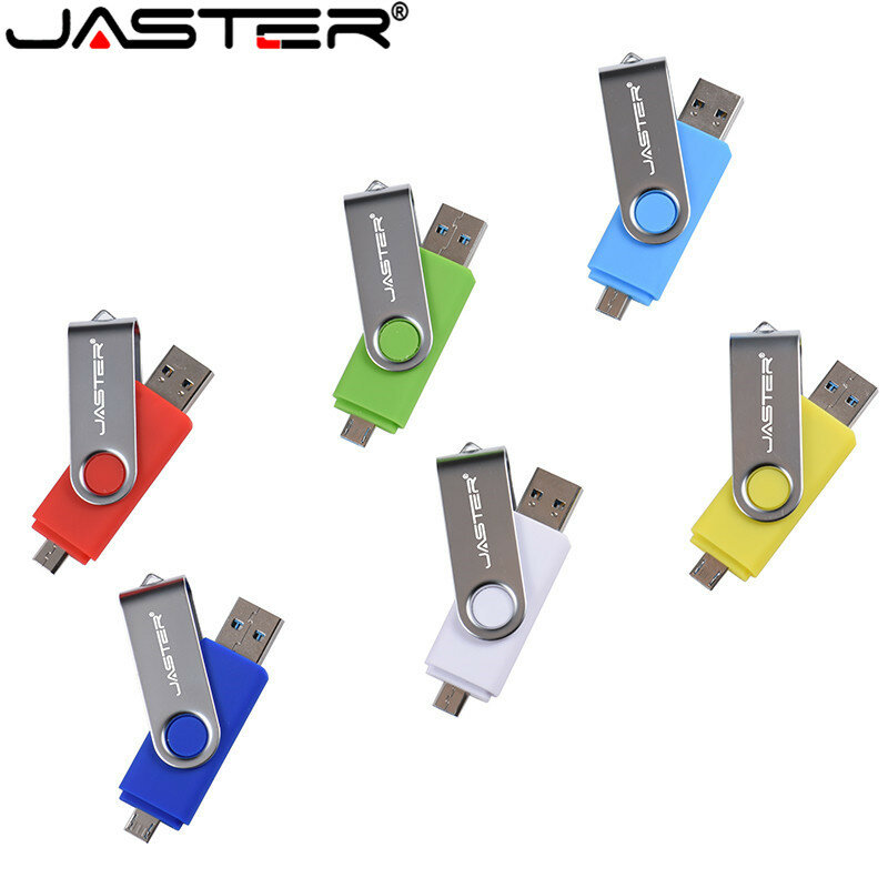JASTER USB 2.0โทรศัพท์สมาร์ทAndroid OTGไดรฟ์USBแฟลชไดรฟ์ปากกาสำหรับAndroid/PC Memory Stick 4GB 8GB 16GB 32GB 64GB 128GB
