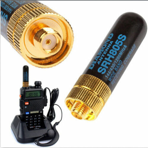 SRH805S 5 سنتيمتر قصيرة هوائي SMA-أنثى VHF UHF ل كينوود BAOFENG UV-5R 5RE زائد BF-888S اتجاهين راديو لاسلكي تخاطب اكسسوارات