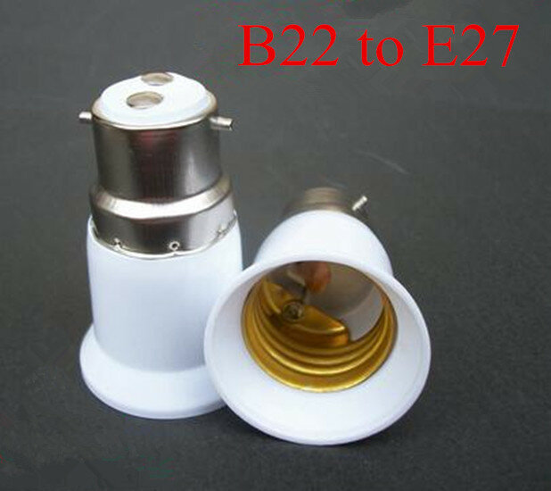 Home Essential Lighting Accessories Practical B22 to E27 Extension Lamp Holder Bulb Adapter Converter Socket Base LED Light