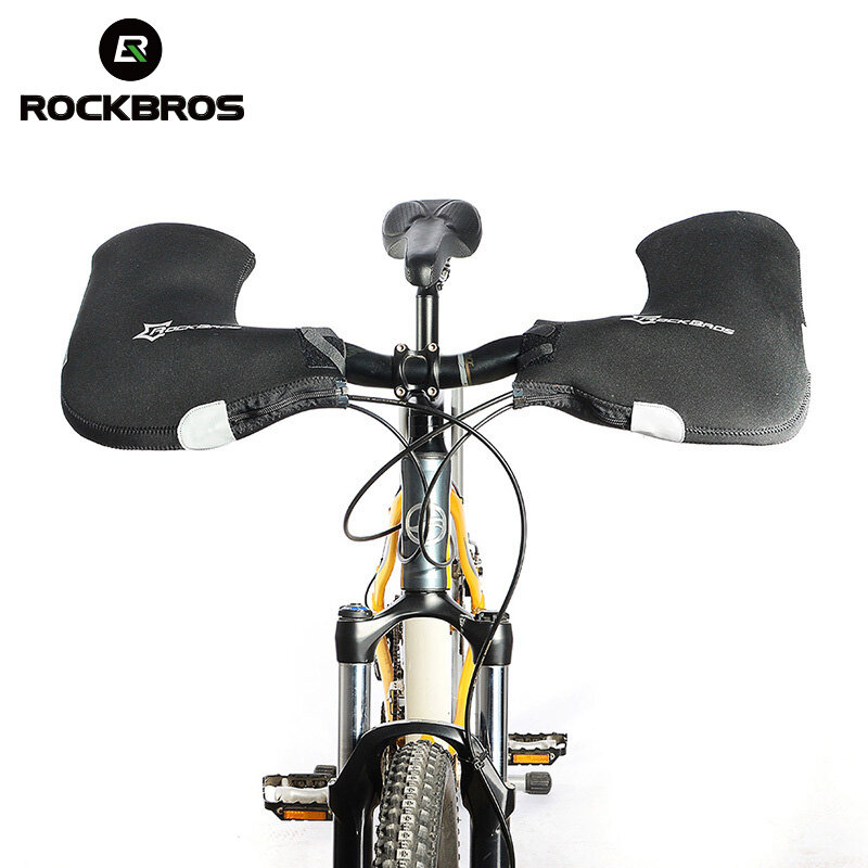 Rockbros Waterproof Cycling Gloves Touch Screen GEL Bike Gloves Sport Shockproof MTB Road Full Finger Handlebar Cycling Gloves