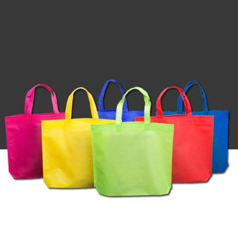 여자 foldable nonwoven 쇼핑 가방 재사용 할 수있는 unisex tote 어깨 가방 식료품 저장 핸드백 eco shoppers 주머니 1 pc