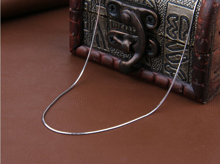 Cadena de serpiente de plata de ley 925, collares de serpiente de alta calidad, regalo de joyería al por mayor