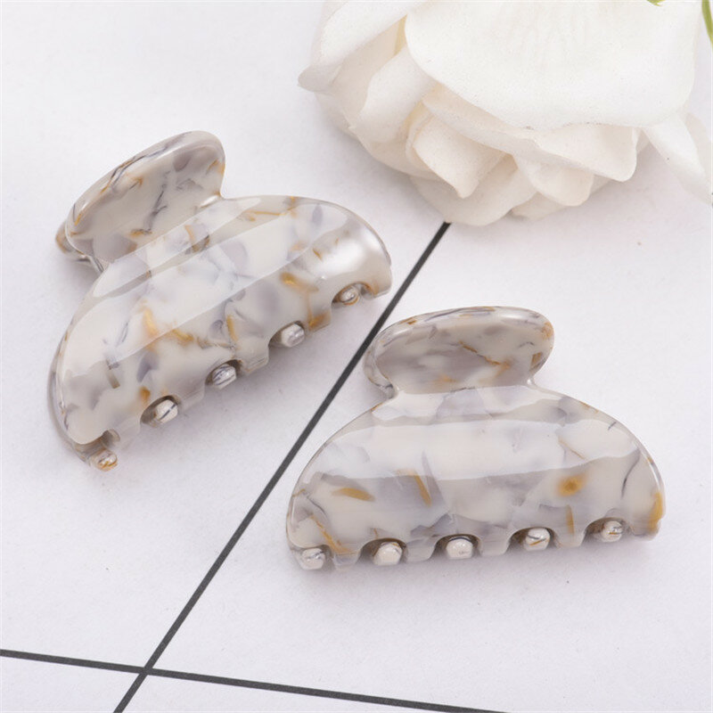 Hot Sale Acrylic Women Hair Claws Hair Crab Clamps Simple Fashion Female Hair Clips Claws Make up Hairdress Hair Styling Tool