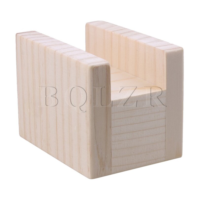 BQLZR 10x7x8.5cm natura kolor stół z drewna biurko łóżko Riser podnośnik podnośnik do mebli przechowywanie na 4cm rowek stopy do 5cm podnośnik