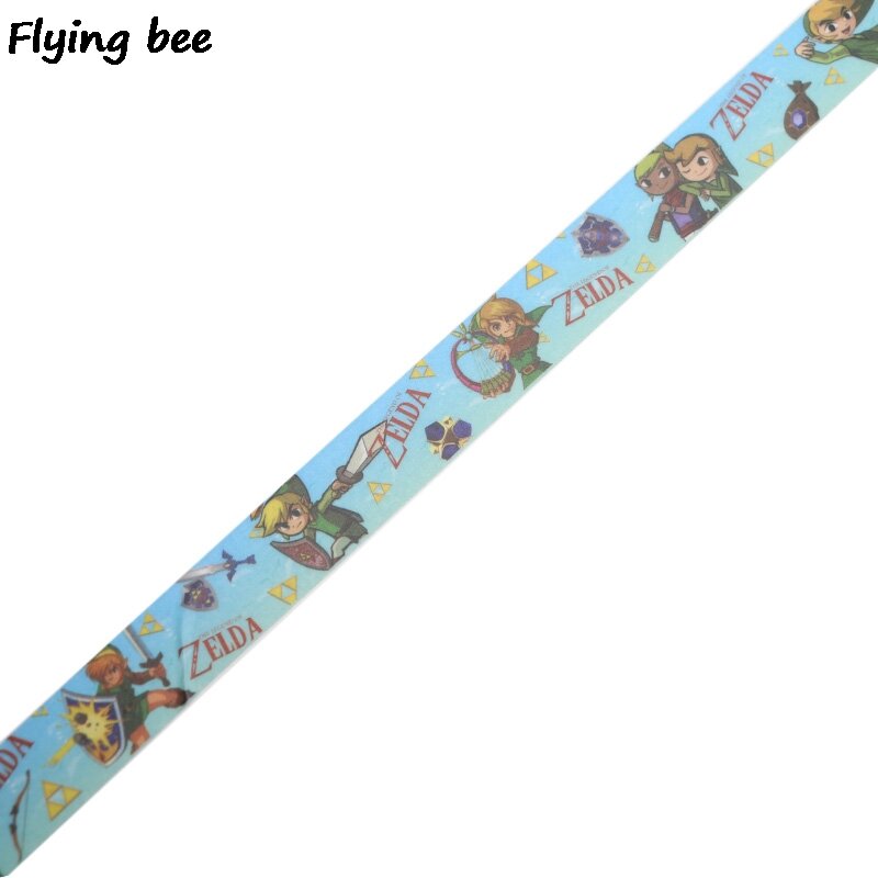 Flyingbee-Cinta adhesiva de papel Washi para niños, juego de Anime, DIY, Scrapbooking, etiqueta Guay, X0330, 15mm x 5m
