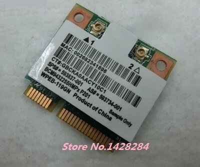 Oryginalna BroadCom BCM943225HM BCM943225 BCM43225 pół Mini PCI-E 300 mb/s bezprzewodowa karta wifi