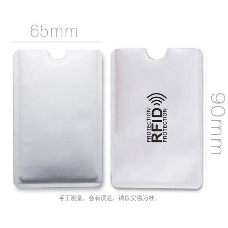 1pcs portátil anti-scan cartão de crédito rfid protetor anti-magnético titular saco caso rfid proteção metal