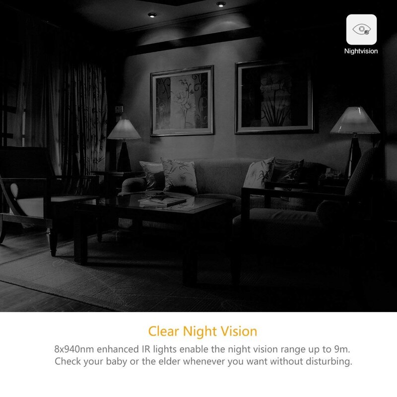 Домашняя камера YI 1080p Home Camera | Режим ночной съемки | Обнаружение движения | Двусторонняя аудиосвязь | Облачное хранилище